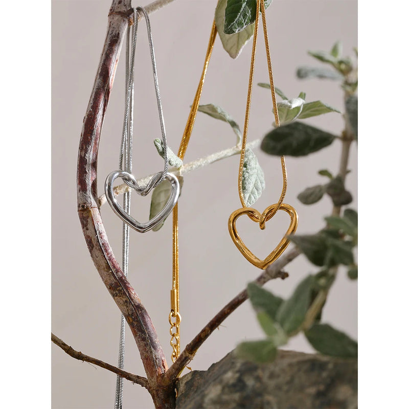 Looped Heart Necklaces